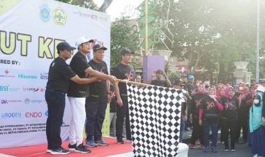 Puncak HUT ke 36, RSUD dr Soegiri Gelar Jalan Sehat